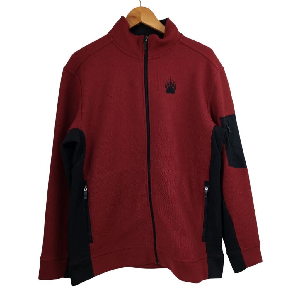 Alaskan Hardgear Duluth Standard Fit Sweater Full Zip  Size L  Mens Waffle Knit